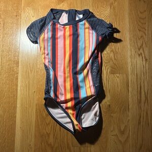 art class Kids Swim One Piece - Multicolor Stripes